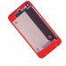 iPhone 4 GSM - OEM New Back Glass Cover Battery Door Replacement Parts - Red